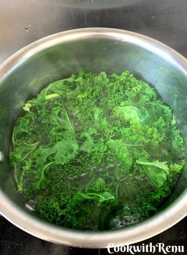 Blanching Kale
