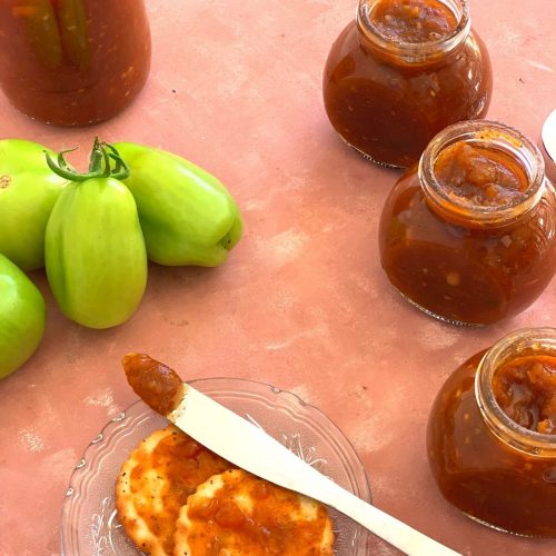 Easy green tomato chutney is a delicious and lip-smacking chutney made using fresh green tomatoes bursting with Sweet, and Spicy flavors.