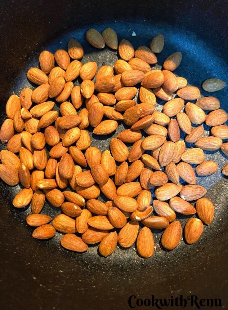 Almonds Being Roastted