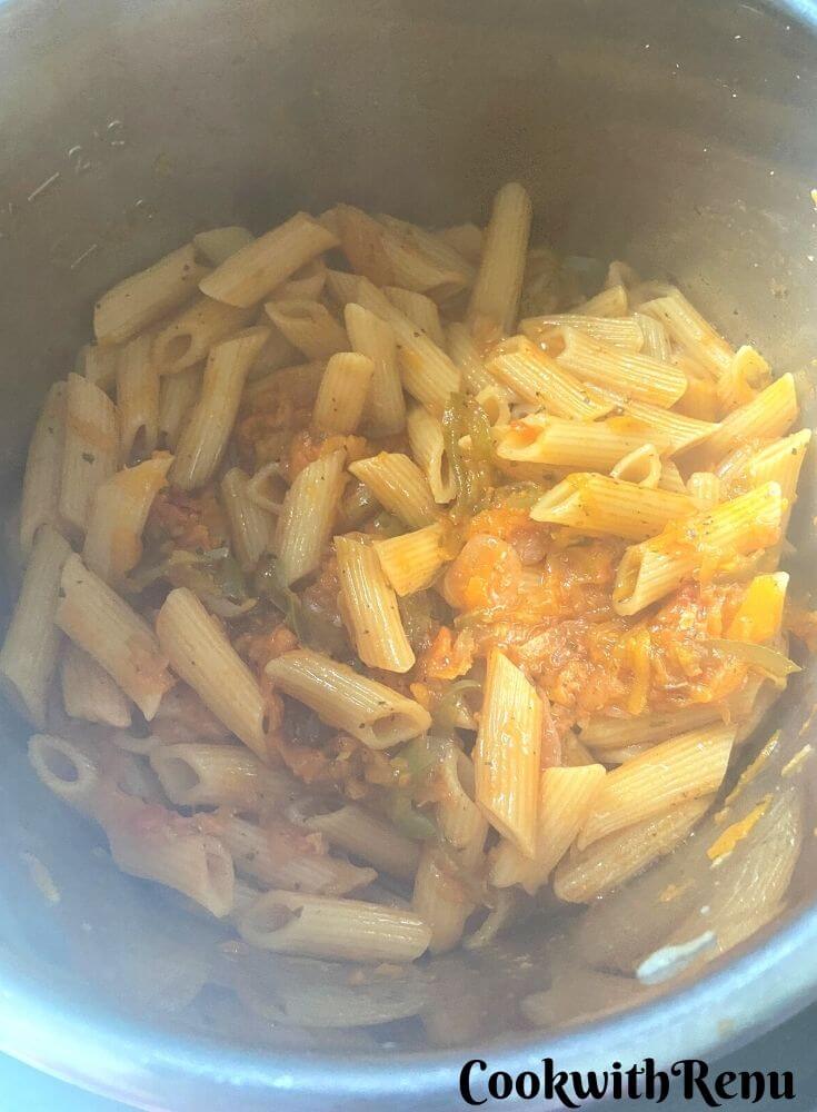 Cooked Vegan Butternut Squash Pasta