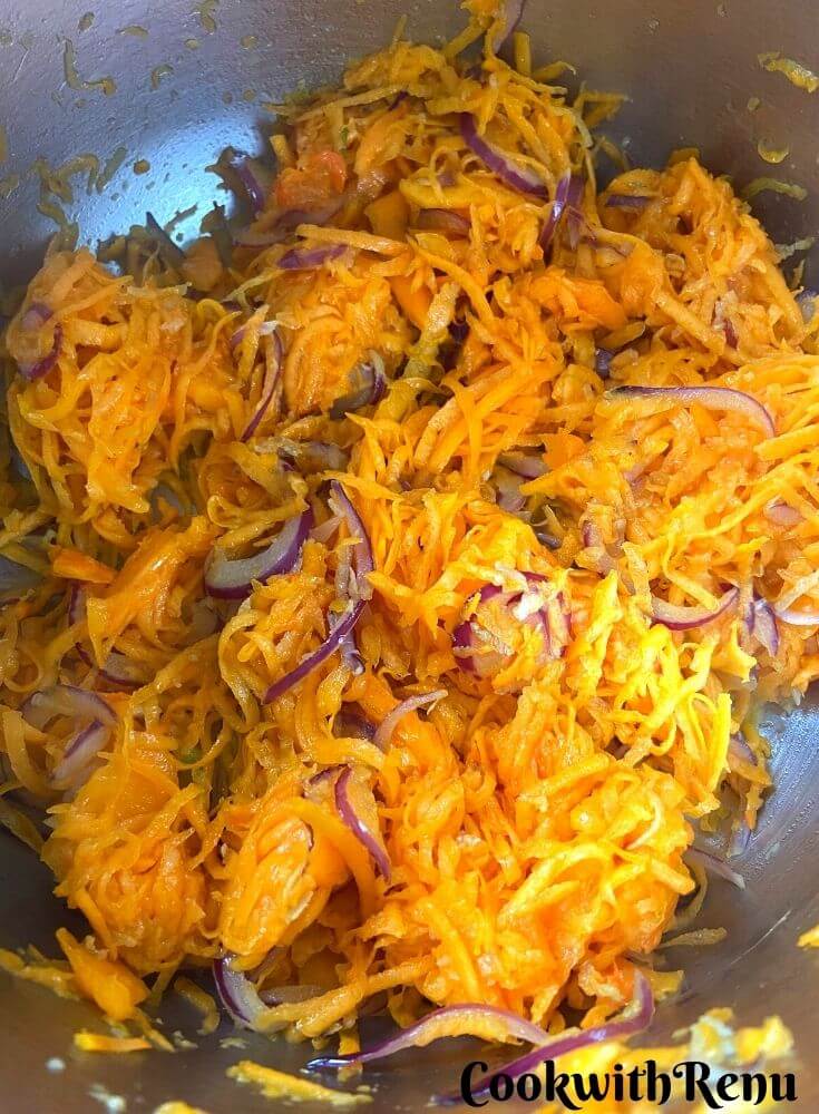 Cooking of Butternut Squash