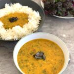 Kale Toor Dal is a healthy, comforting dal that can be enjoyed as is like a soup on cold days or goes well with roti or rice.