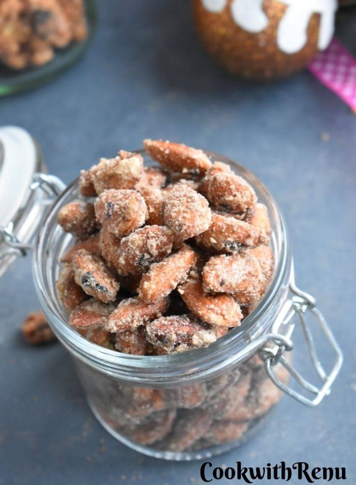 Almonds coated with Sugar and Cinnamon