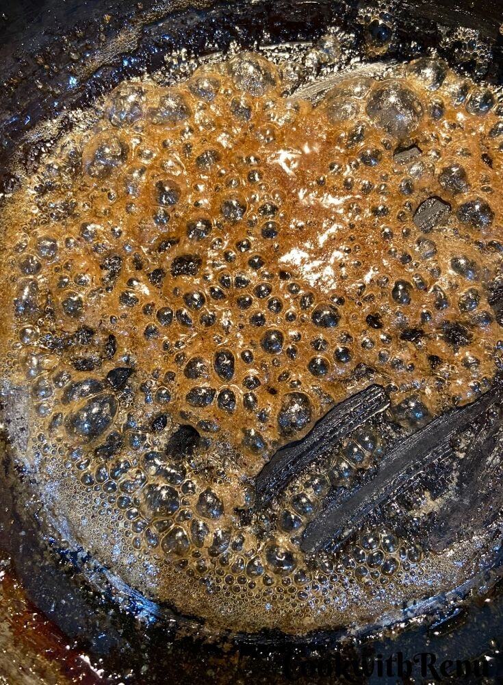 Sugar being Caramelized