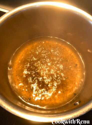 Water Boiling along with spices and herbs for Herbal Drink