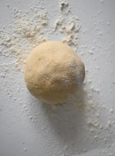Pizza dough ready to be rolled