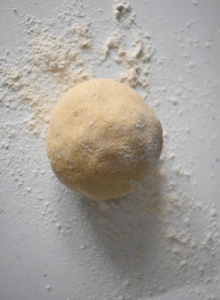 Pizza dough ready to be rolled