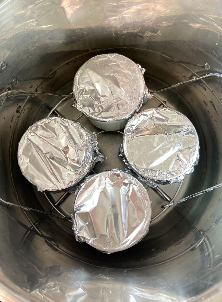 Moulds or Mugs inserted into the Instant Pot