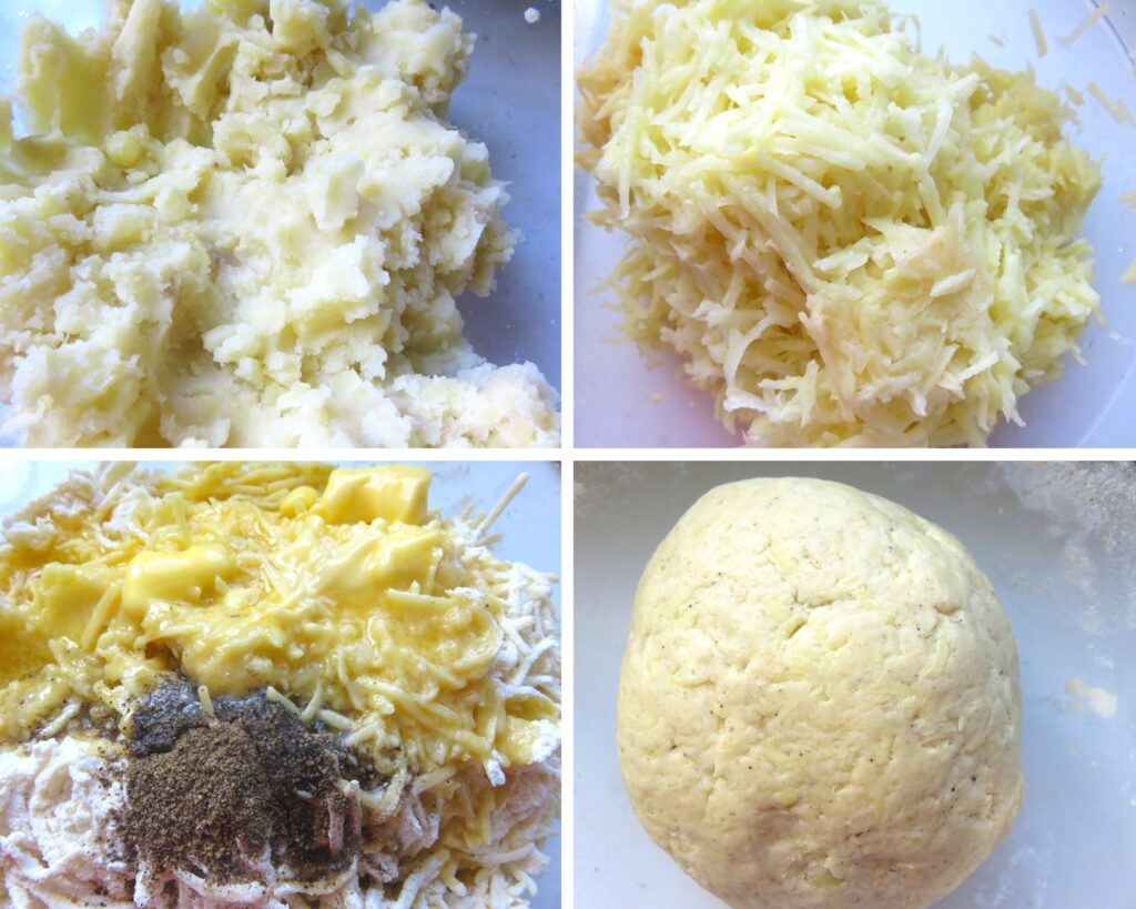 Making of the dough for Boxty, Irish Flat bread