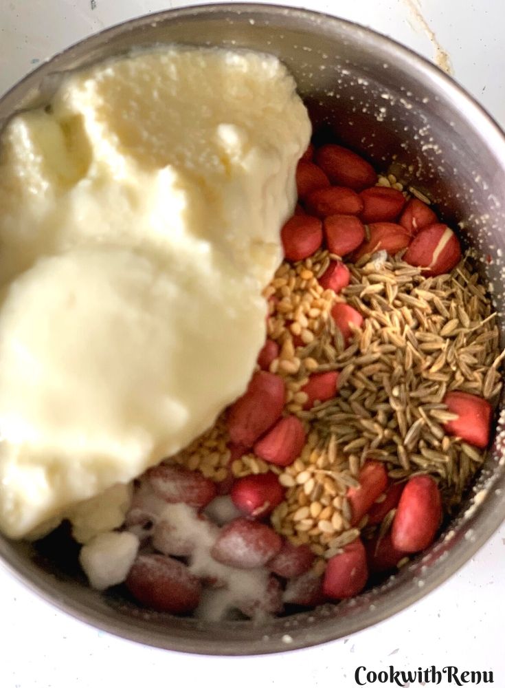 Adding of ingredients in mixer grinder