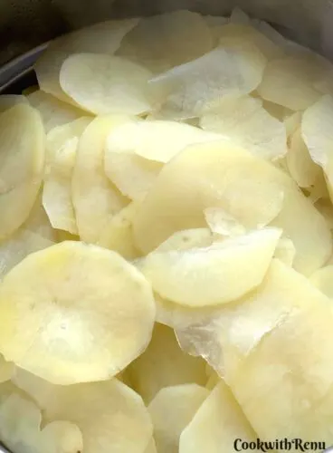 Cooked Potato Slices