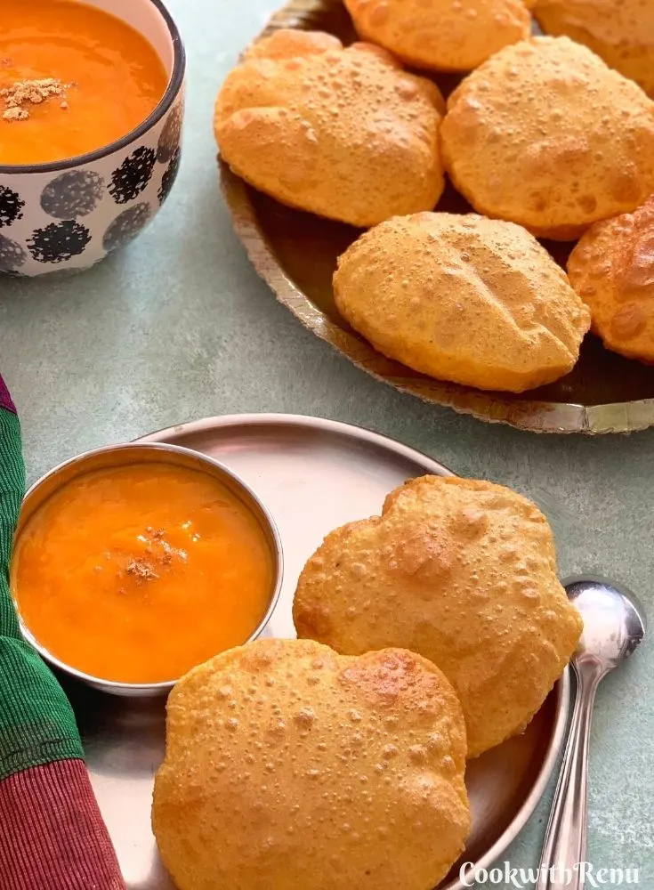 Missi Puri or Besan Ki Masala Puri is a North Indian style Puri made using a combination of wheat flour, gram flour (Besan) and a few spices.
