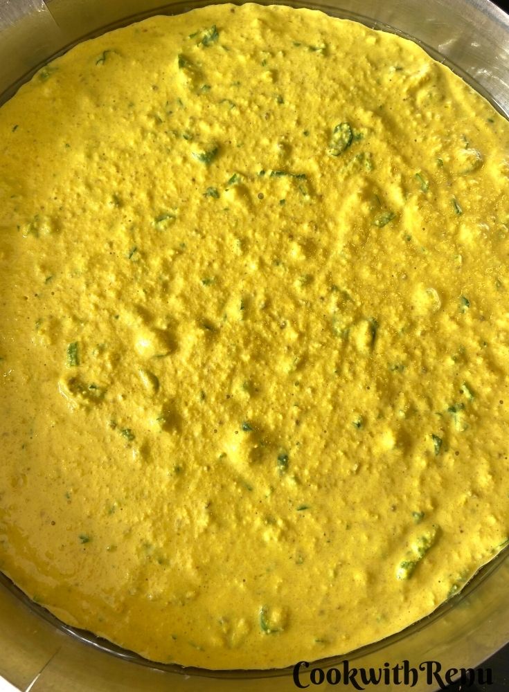 Batter ready to be steamed