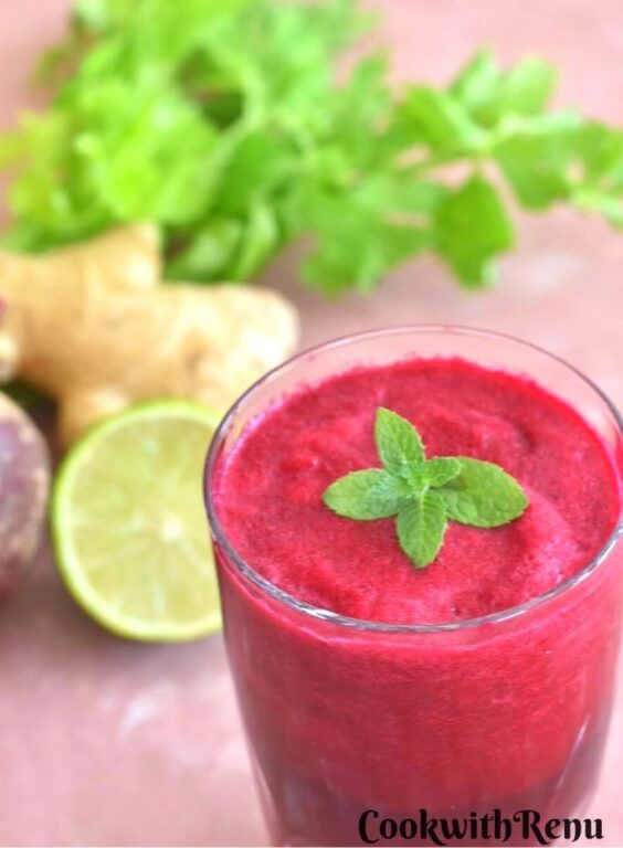 Ginger, Beetroot and Celery Juice Cook With Renu