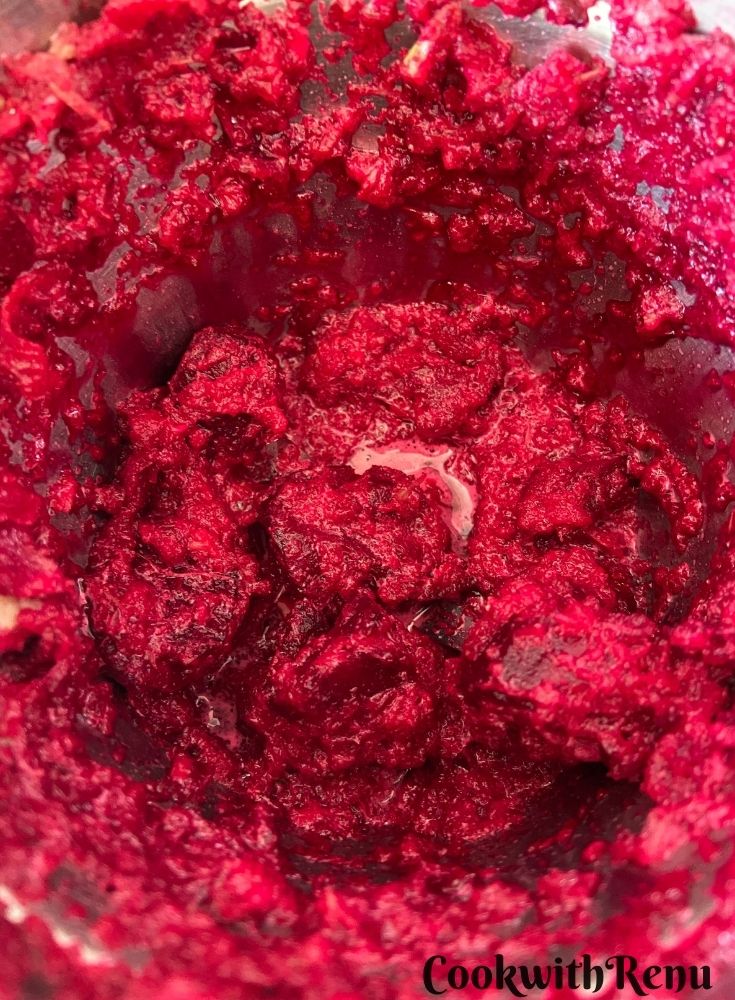 Blending the ingredients