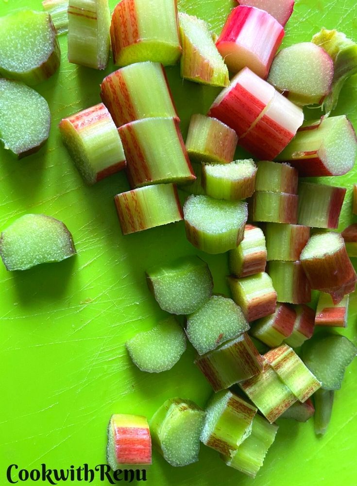 Chopped Rhubarb