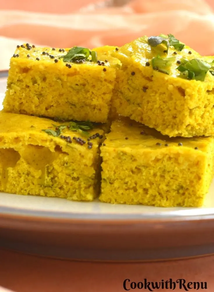 Close p look of Foxtail Millet Dhokla