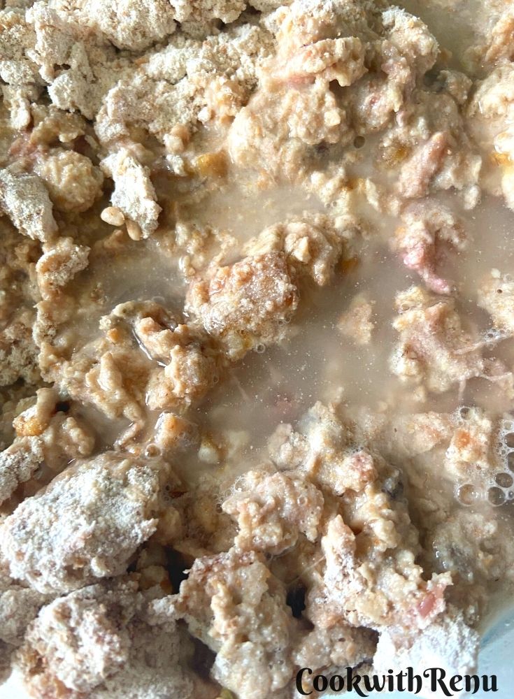 Adding Water in Dough