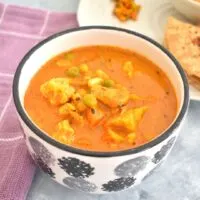 Easy Vegetable Korma served in a big bowl