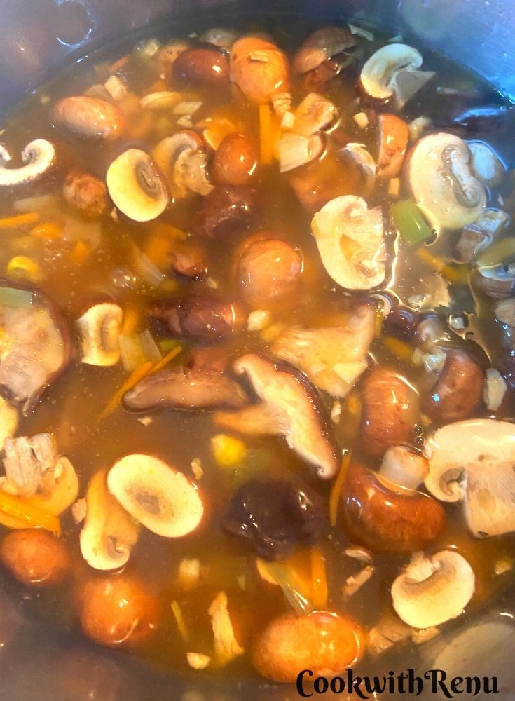 Soup getting simmered