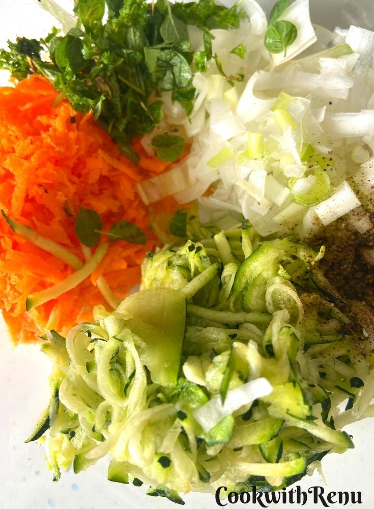 The Veggies for the sandwich