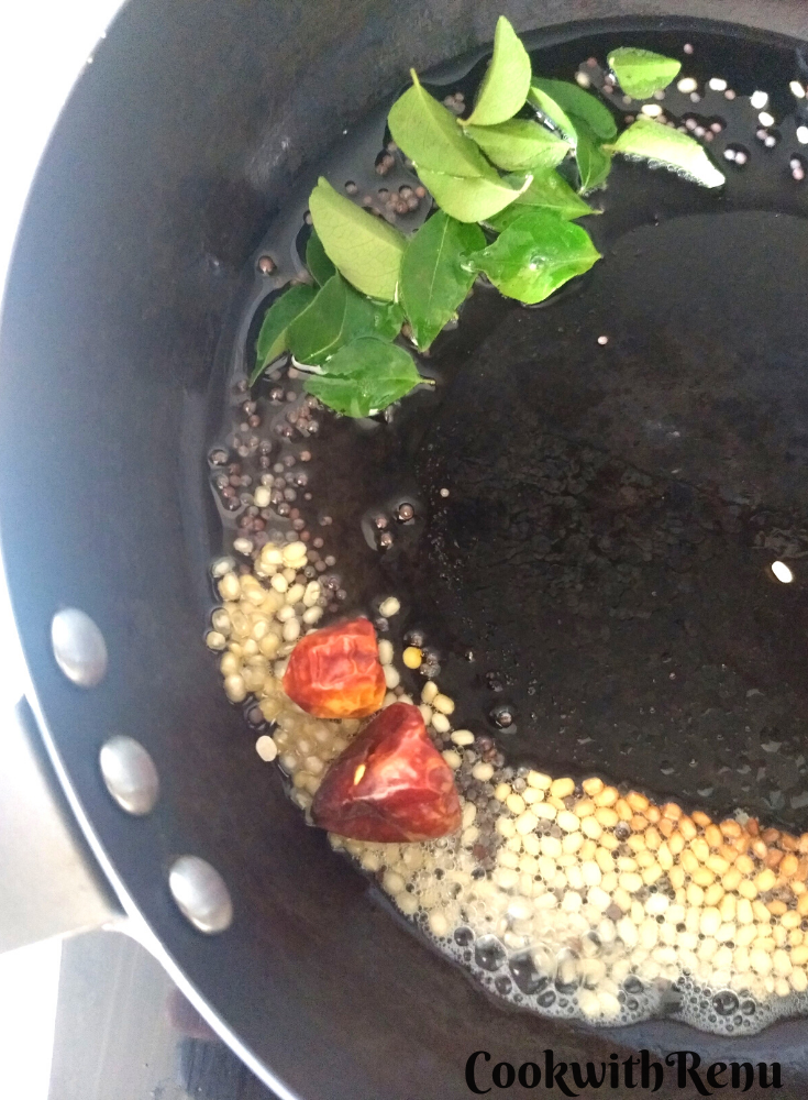 Making of Tempering for chutney