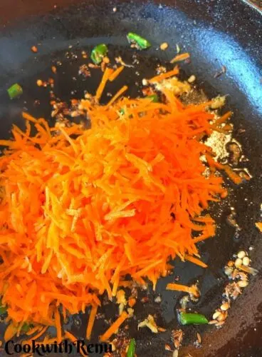 Adding of Carrot