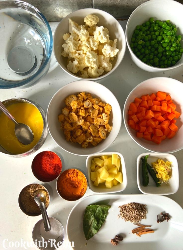 Ingredients for Vegetable