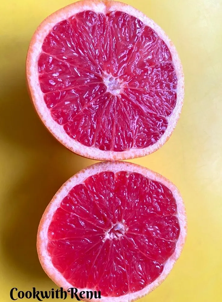 Whole Grapefruit cut into 2 pieces