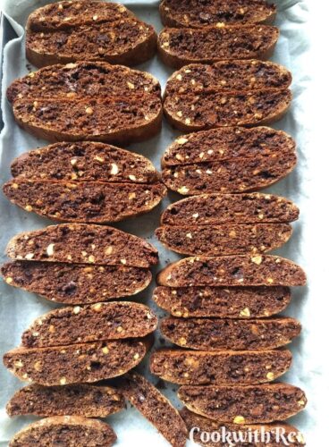 Biscotti baked twice
