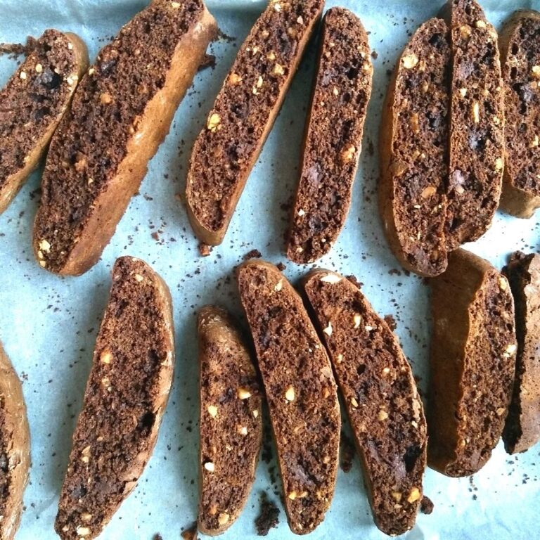 Chocolate Hazelnut Biscotti ~ A perfect Christmas Treat