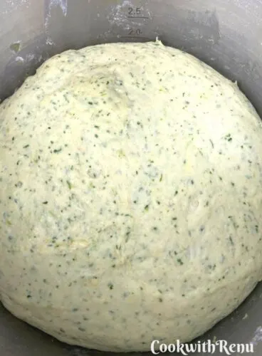 Proofed dough
