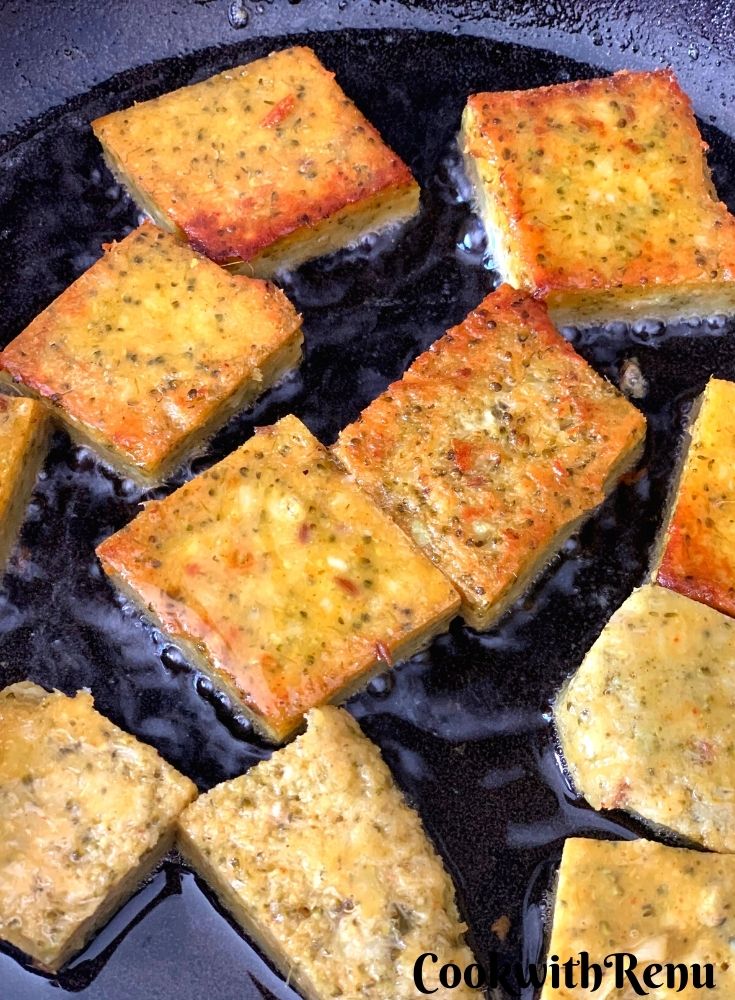 Shallow frying the Vadis