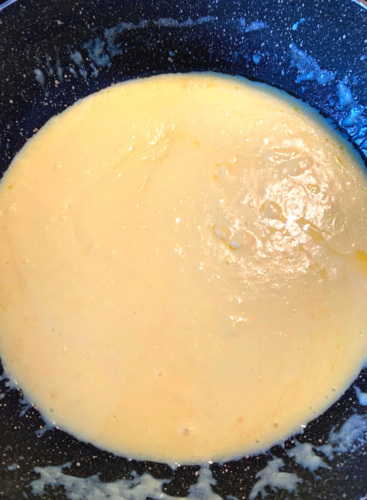 The mixture of milk powder, milk, cream and butter