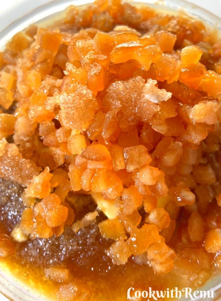 Mixed Fruit Peel added to mixture