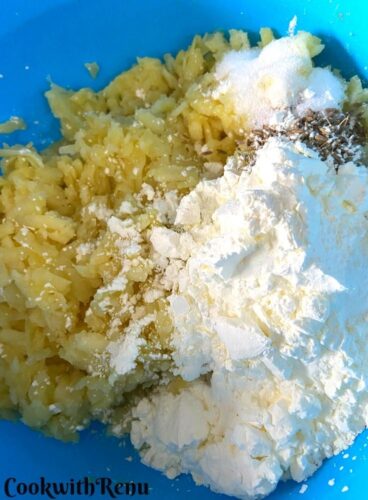 Corn flour Added to Potatoes