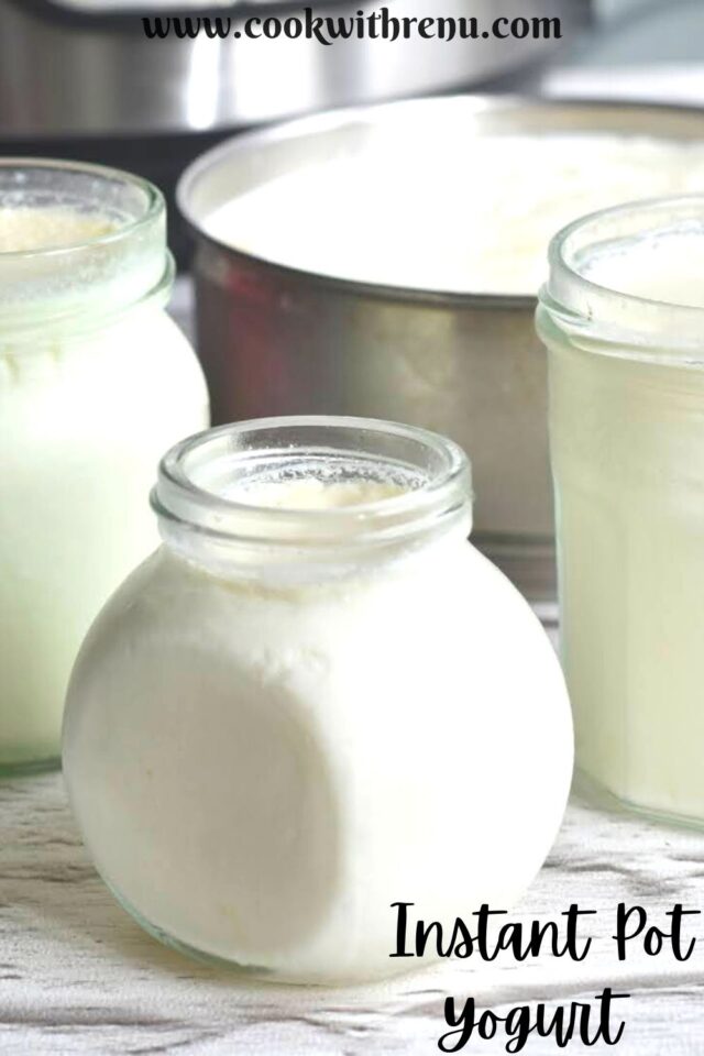 Instant Pot Yogurt (Pot in Pot Method, with and without yogurt button