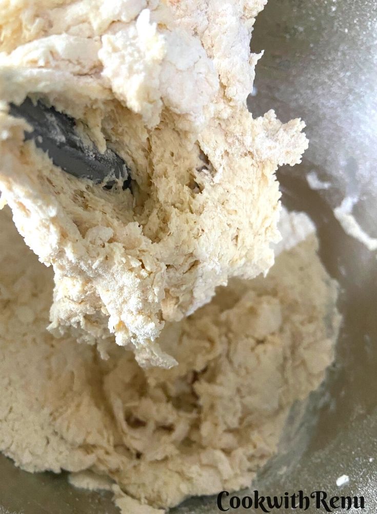 Dough getting mixed