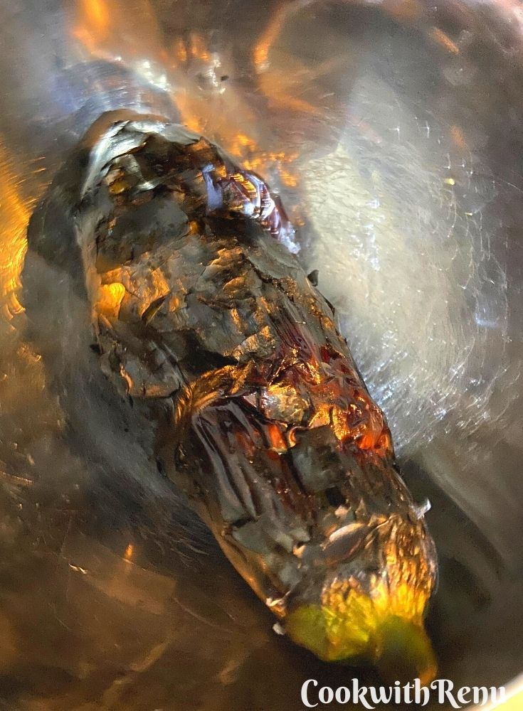 Eggplant kept in a bowl