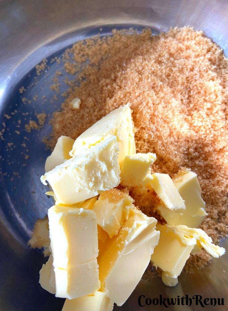 Adding Butter and Sugar in Pan