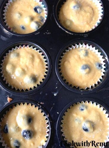 Adding of Batter in muffin cases