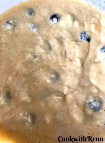 Blueberry Cornmeal Muffin Batter