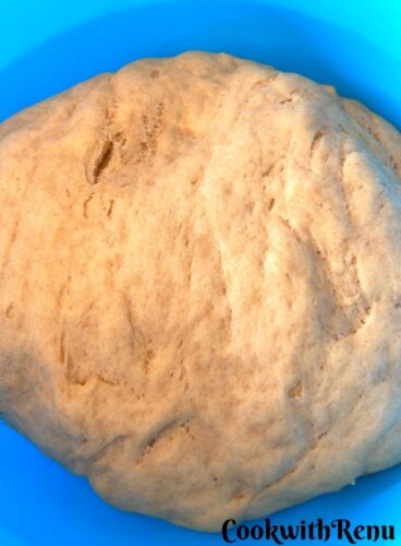 Proofed whole wheat dough