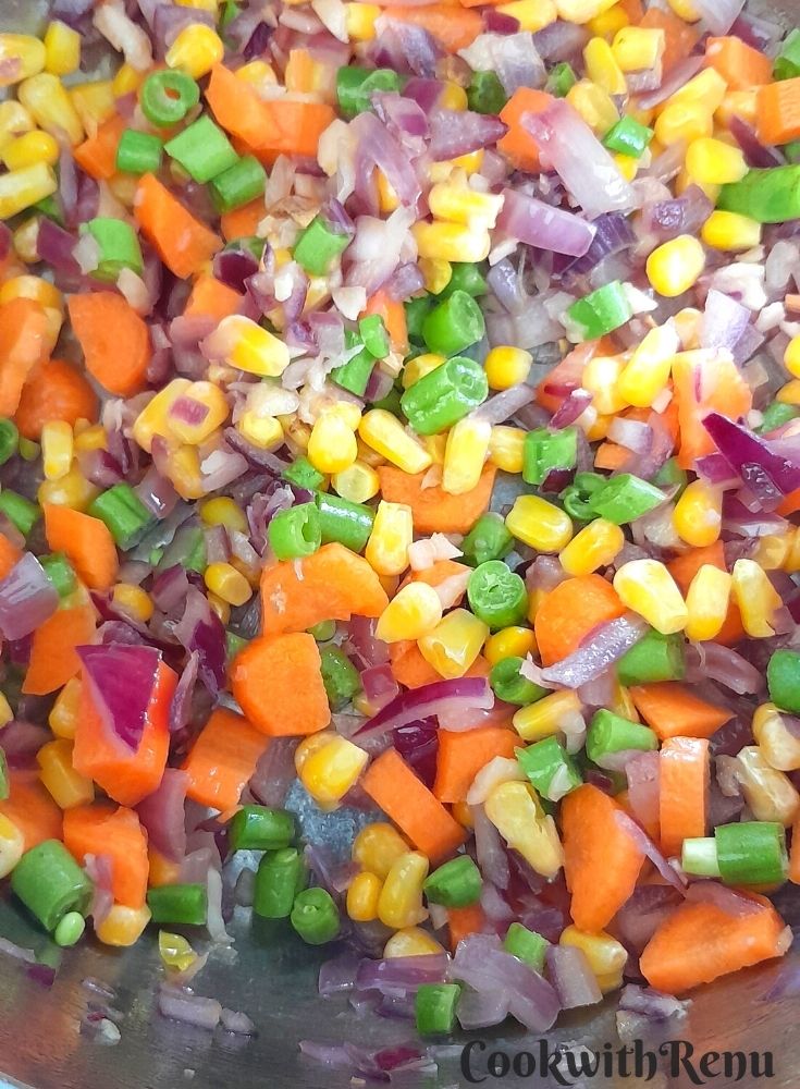 Veggies getting cooked
