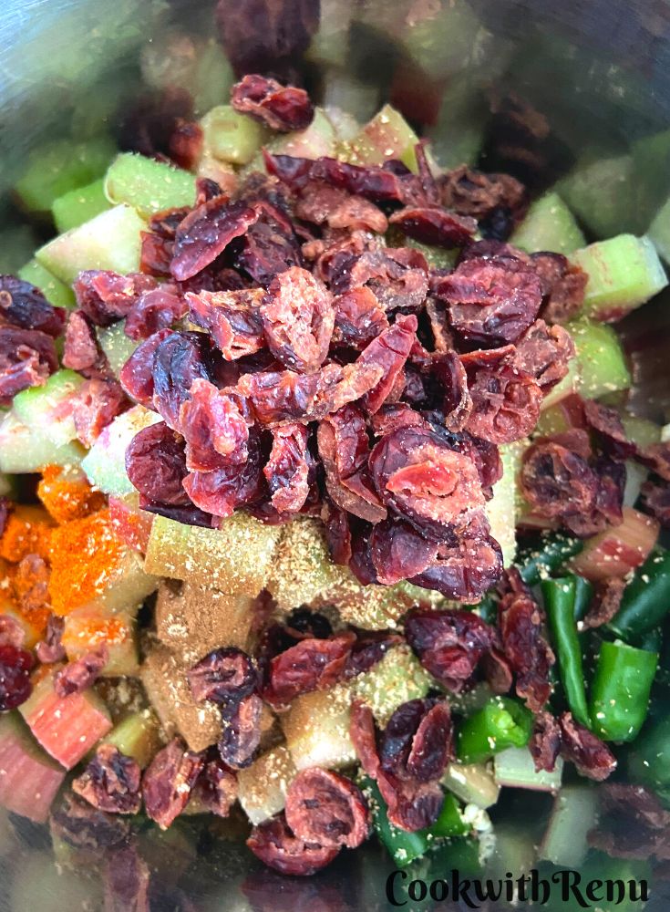 Adding of Dried Cranberries