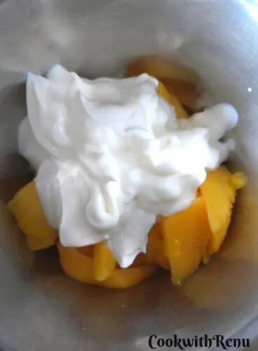 Yogurt Added to Mango