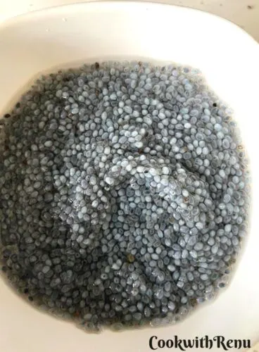Swollen Chia Seeds or flax egg