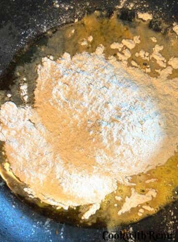 Roasting of flour