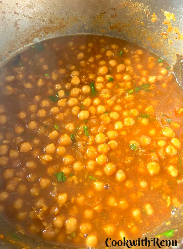 No onion No garlic Chol cooked in Instant Pot