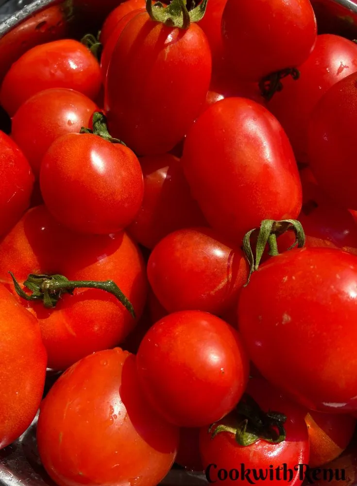 Fresh Red Garden Tomatoes.